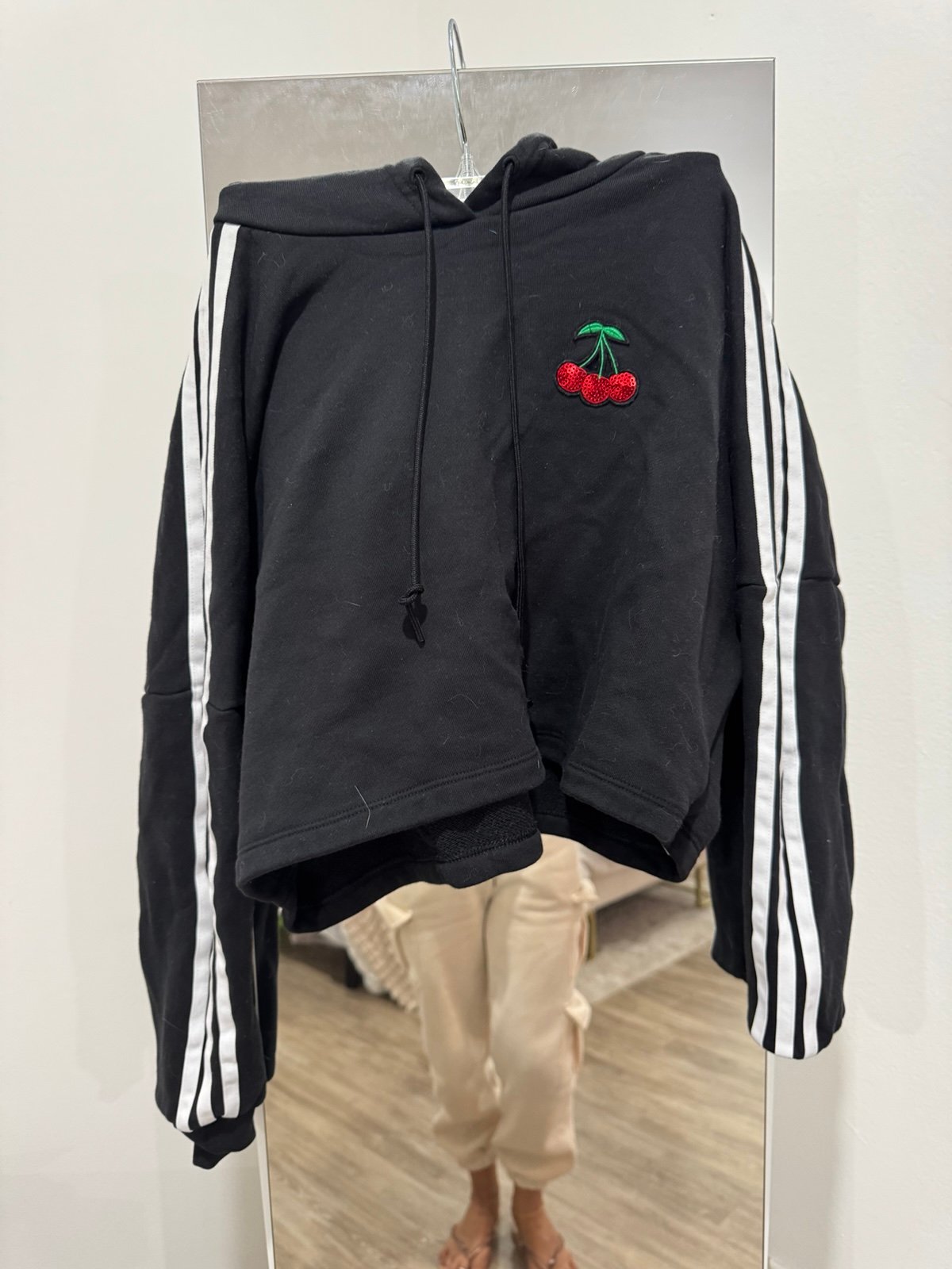Adidas Cropped Hoodie XS