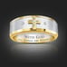 Titanium Steel Ring Cross Diamond Ring 8