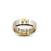 Titanium Steel Ring Cross Diamond Ring 8