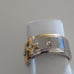 Titanium Steel Ring Cross Diamond Ring 8