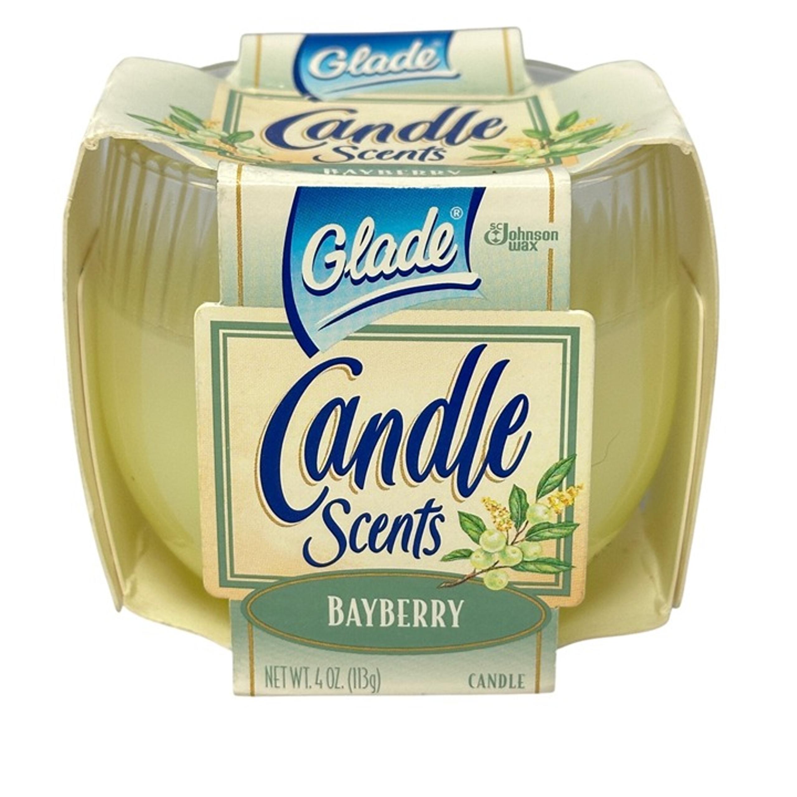 Glade Scents Bayberry 4 Oz Glass Jar Candle Long-Lasting 30-Hour Burn Time