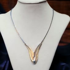 Vintage sterling Ciani modernist necklace