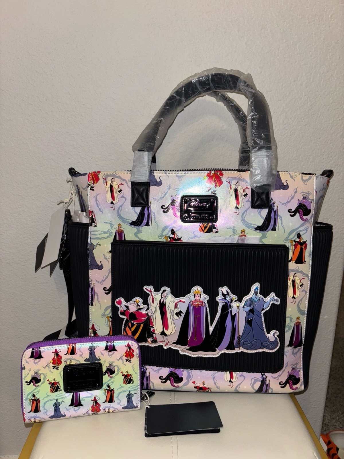 Loungefly Villains Tote/Backpack with Wallet