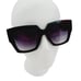 Frye Black Retro Oversized Square Cateye Shield Sunglasses 100% UV