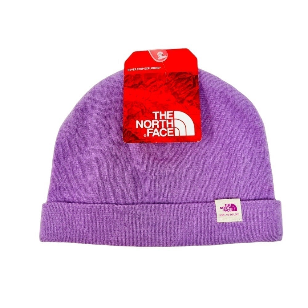 The North Face Baby Girls Purple Penguin Hat