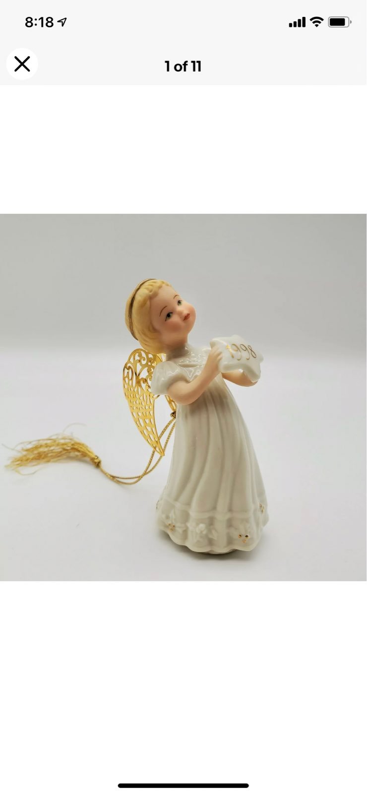 Lenox Porcelain Angel vtg