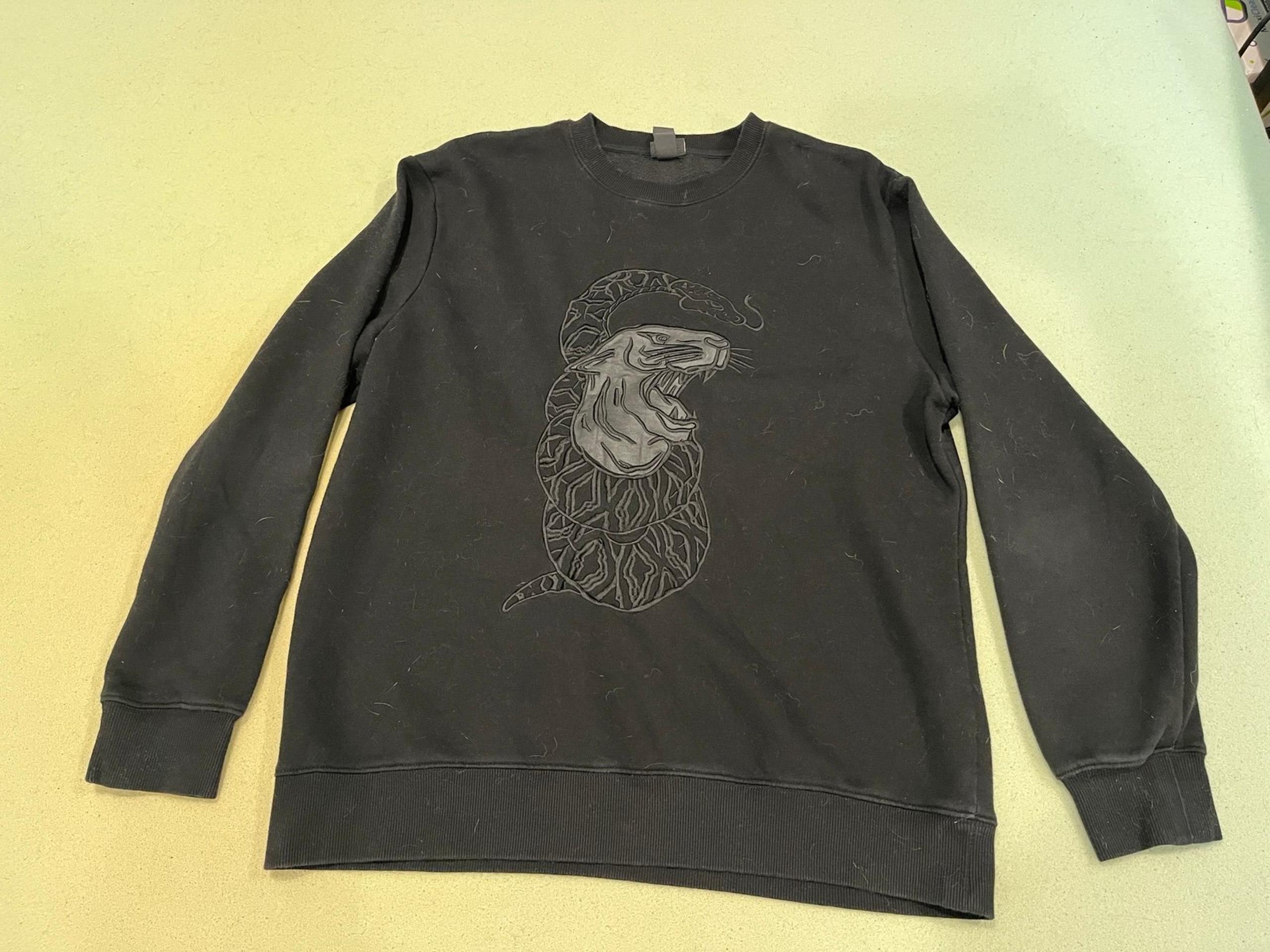 H&M XO The Weeknd Black Pullover Crewneck Sweatshirt Size Men L