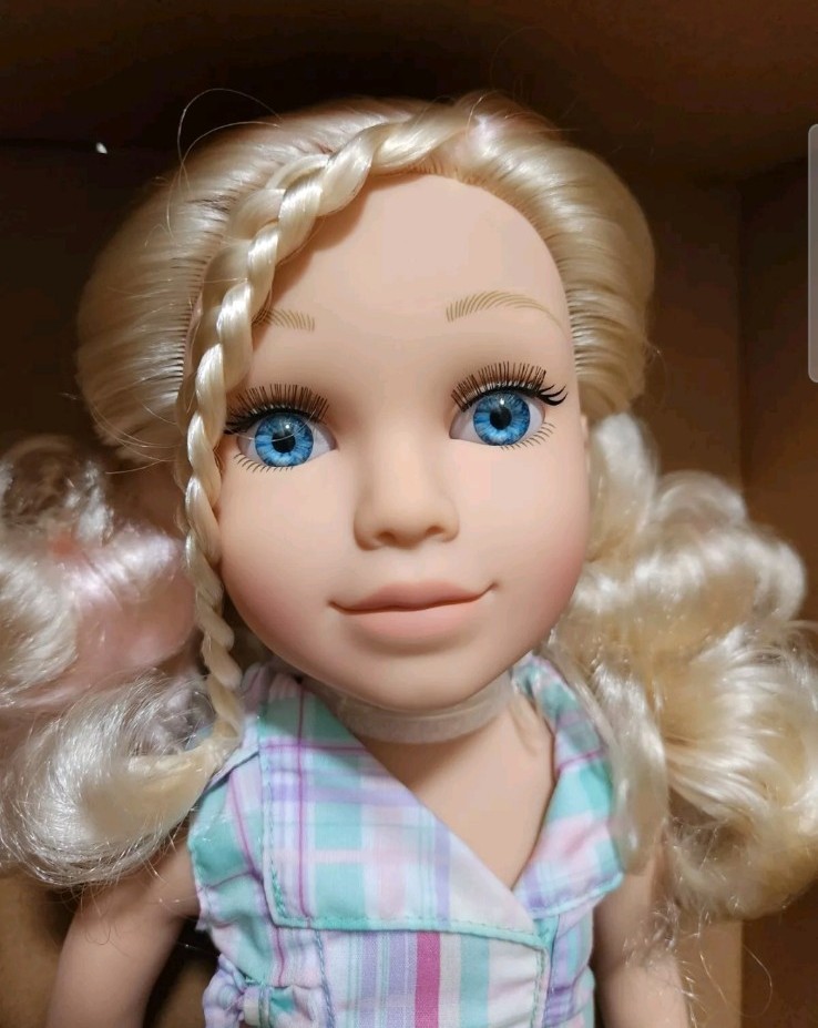 Ilee Journey Girls 18 Doll New In Box Plaid Dress Bonde Hair Blue Eyes