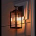 Pia Ricco 1- Light Matte Black Outdoor Wall Lantern Sconce Clear Glass Farmhouse