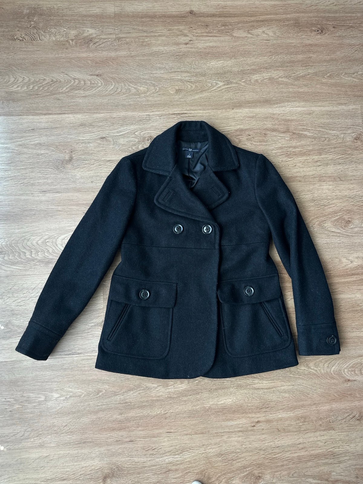 GAP Women's Wool Blend Short Peacoat - Small
