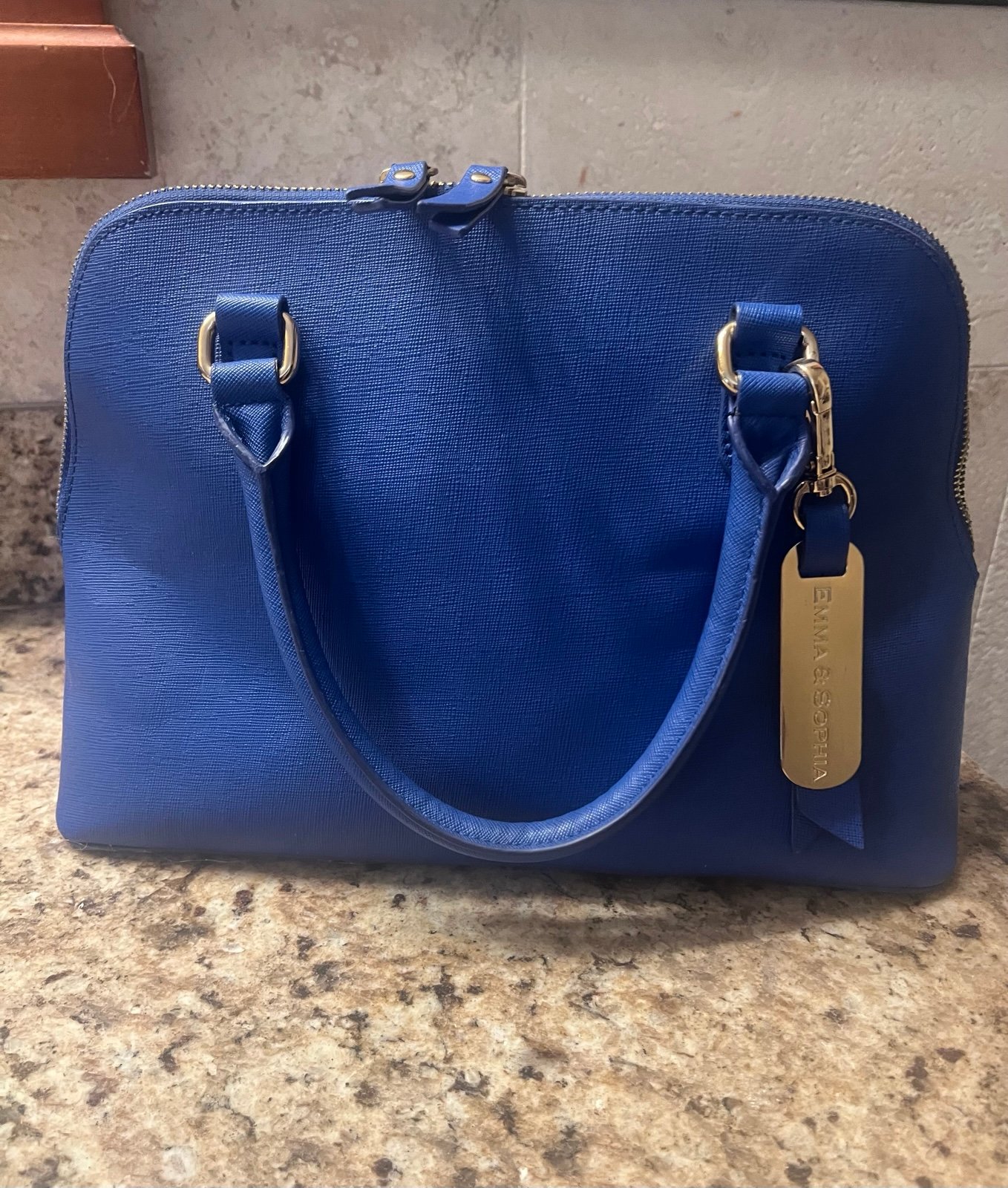 Beautiful Electric Blue Leather Bag