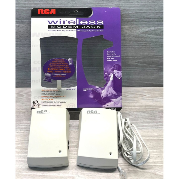 RCA Wireless Modem Jack RC930 Extender Complete System