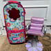 Doll carrying case and salon chair