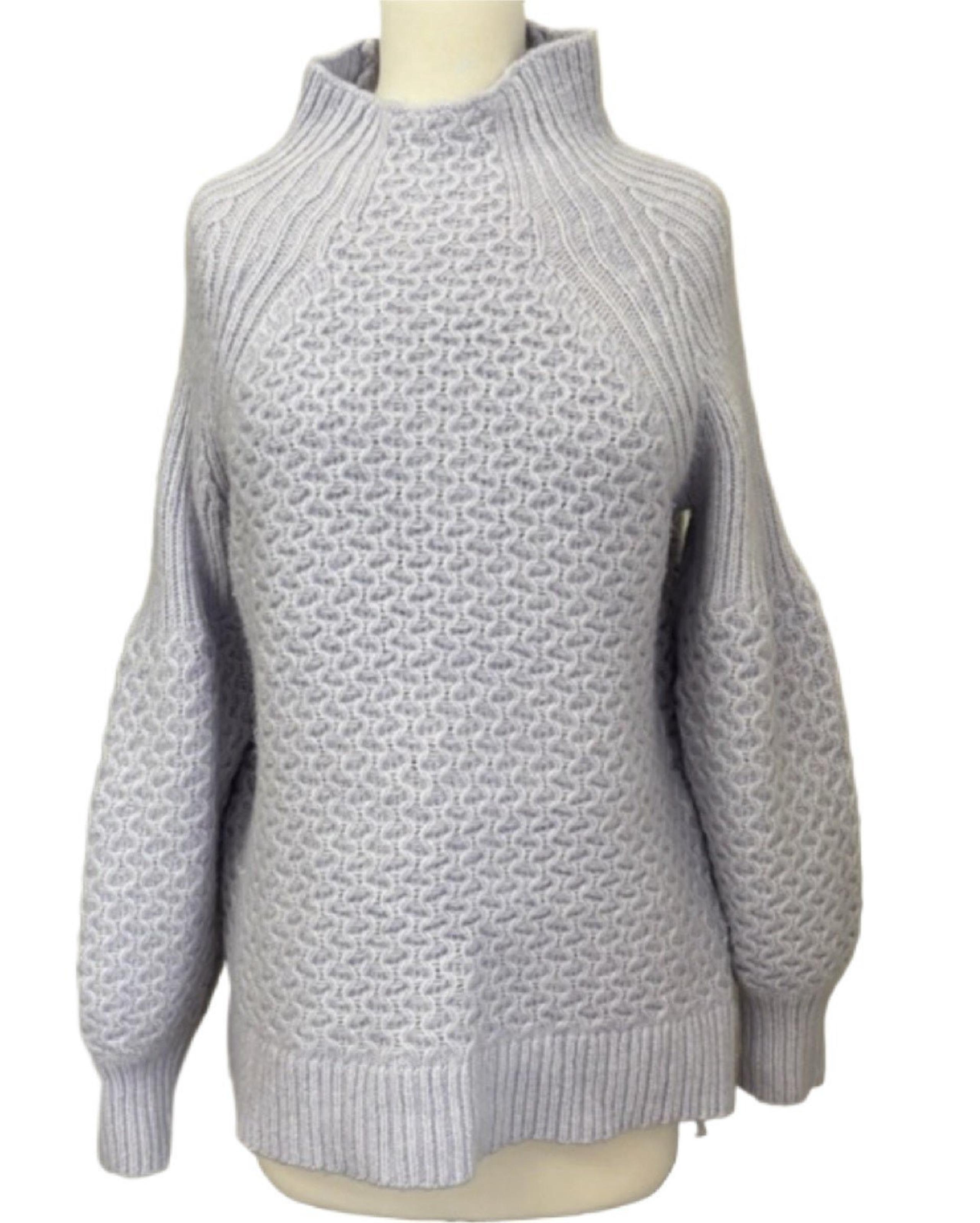 Anthropologie Women’s Sweater XS Cable Knit pale  Purple Knit