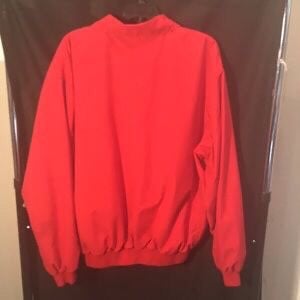 mens size L red windbreaker