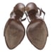 Bottega Veneta Intrecciato Weave Leather T-Strap Designer Lux Sandals Brown 9