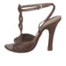 Bottega Veneta Intrecciato Weave Leather T-Strap Designer Lux Sandals Brown 9