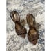 Bottega Veneta Intrecciato Weave Leather T-Strap Designer Lux Sandals Brown 9