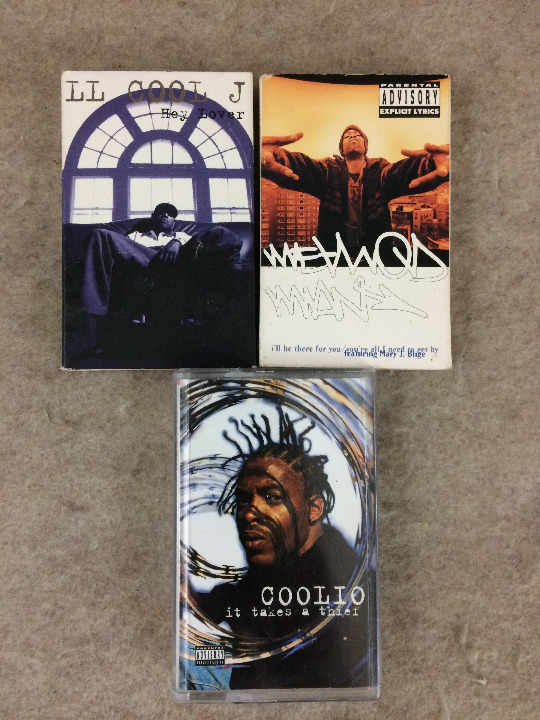 Vtg Rap Cassette Tape Lot Coolio It Takes A Thief Method Man LL Cool J Singles