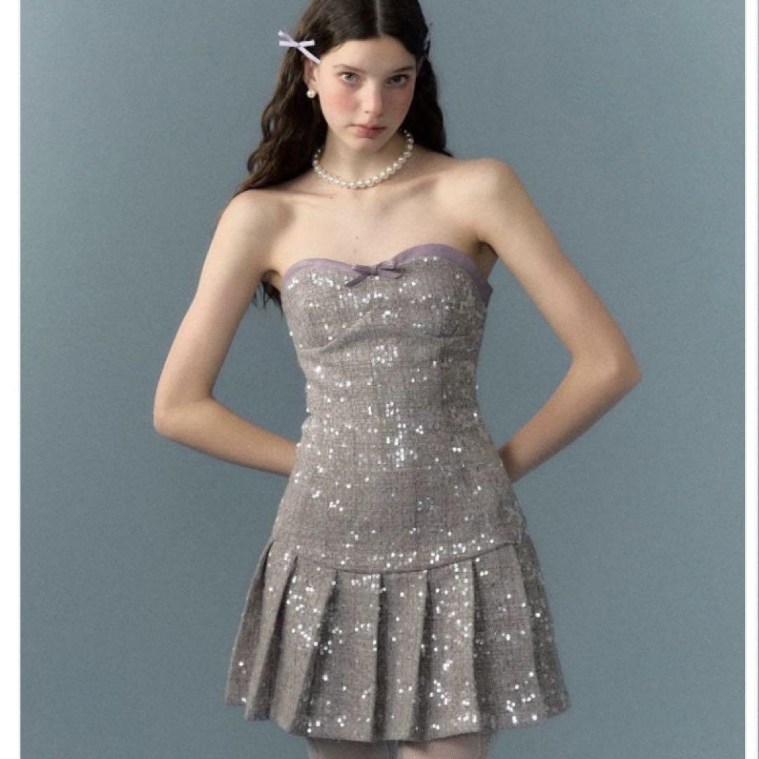 bellamoda runrunsweet sequined dress