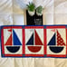 Sailboat quilted art table runner patrio