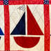 Sailboat quilted art table runner patrio