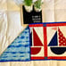 Sailboat quilted art table runner patrio