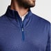 Peter Millar Golf Pullover Crown Sport Pina Skullada Print 1/4 Zip Medium Blue