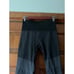 Spanx Women's Seamless Moto Leggings Stretch High Rise Solid Black Gray Size M