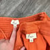 Lena Two Piece Set- Orange Halter Top and High Waist Mini Shorts (Sz M)