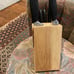 ONEIDA KNIFE SET In Wooden Block