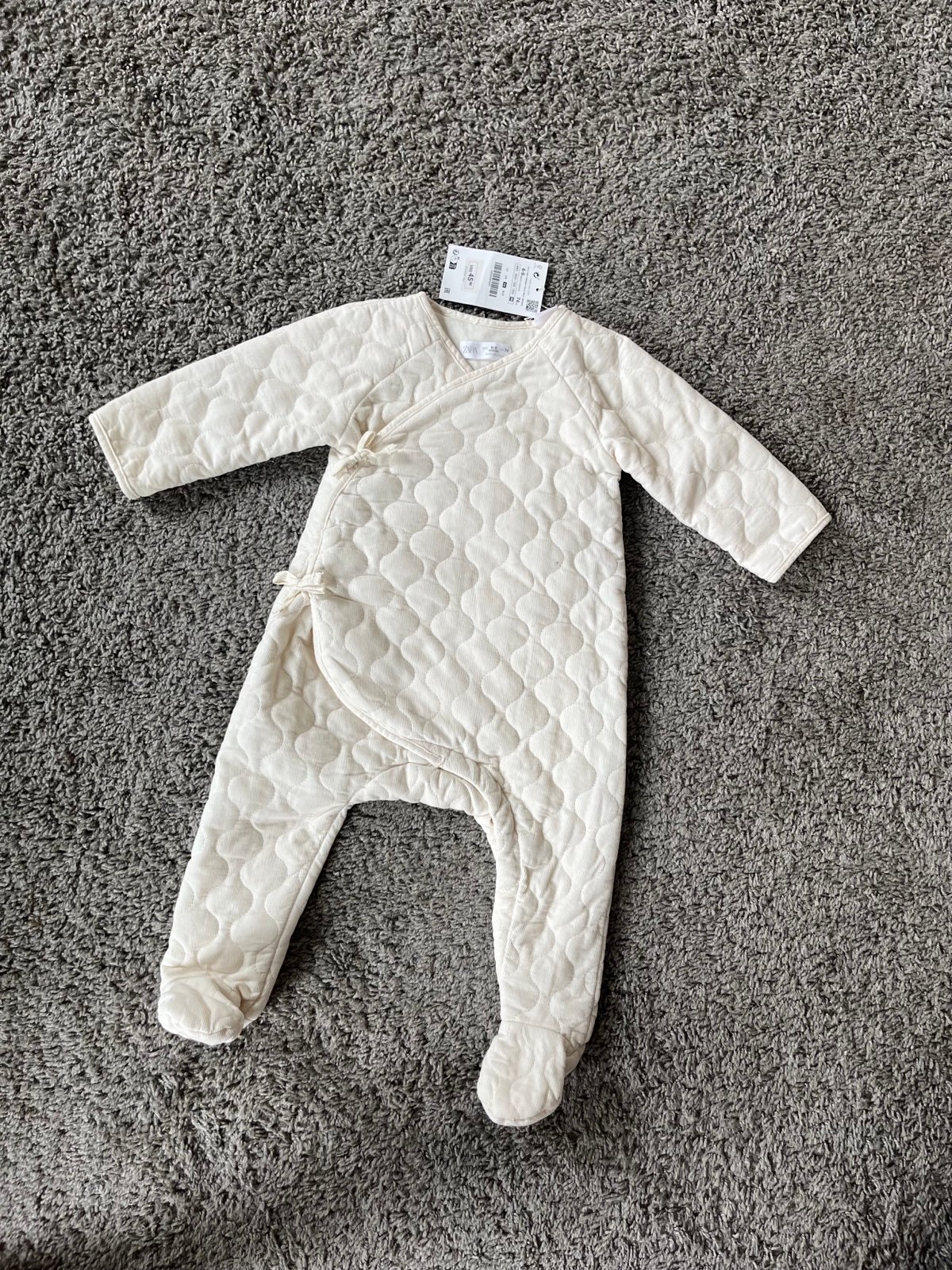 ZARA NWT quilty coveralls romper size 6-9 months