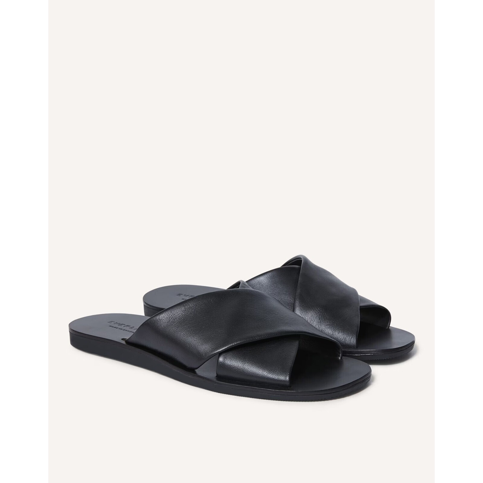 Everlane The Day Crossover Sandal Black Size 6.5