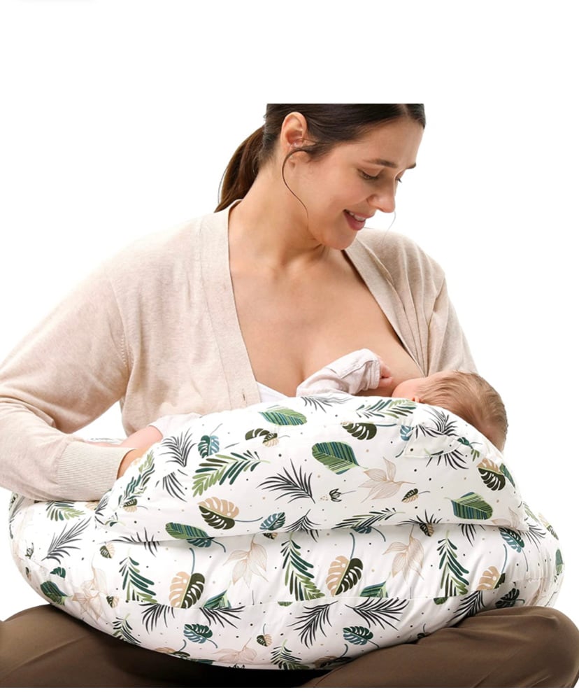 Momcozy Original Nursing Pillow for Breastfeeding in Spring Leaves