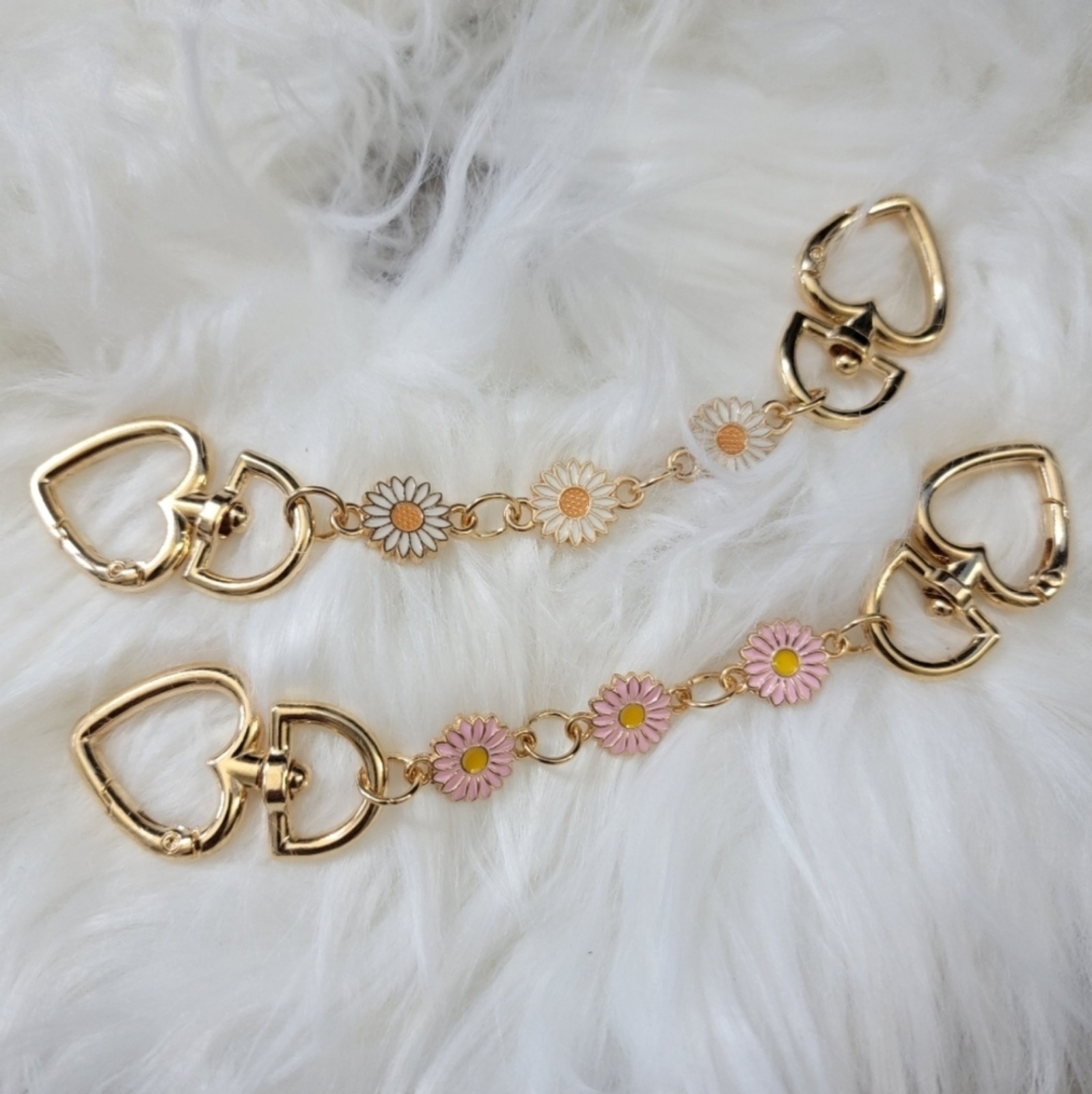 2pcs Daisy Flower Bag Chain Extender Bag Accessory