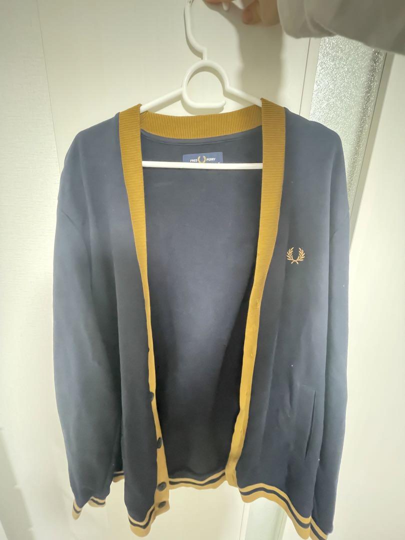 Fred Perry Navy/Yellow Cardigan
