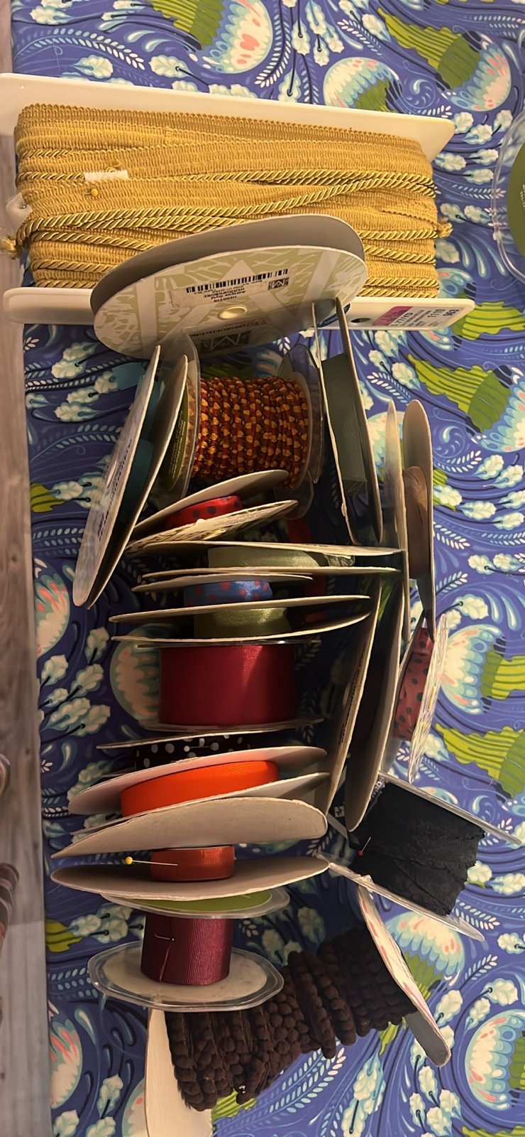 Box of ribbons and finishes
