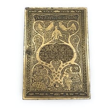 Vintage Brass Idyl of Spring Belt Buckle