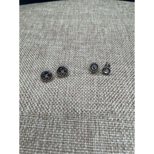 Bundle of 2 pair Brighton Earrings Betsey Mini Post and Twinkle Mini Post Stampe