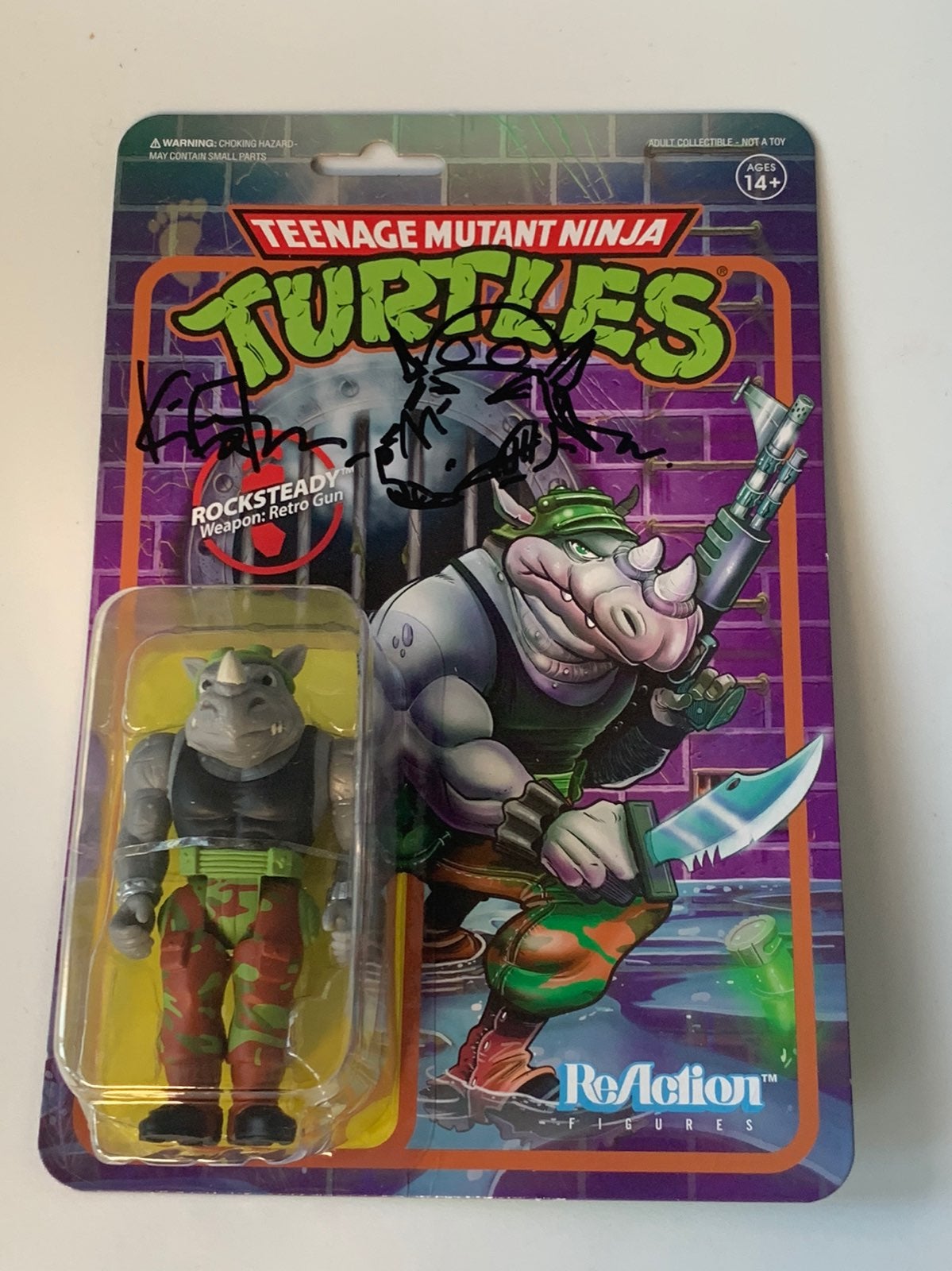 TMNT Rocksteady Kevin Eastman Signed
