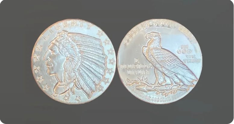 Silver Incuse Indian