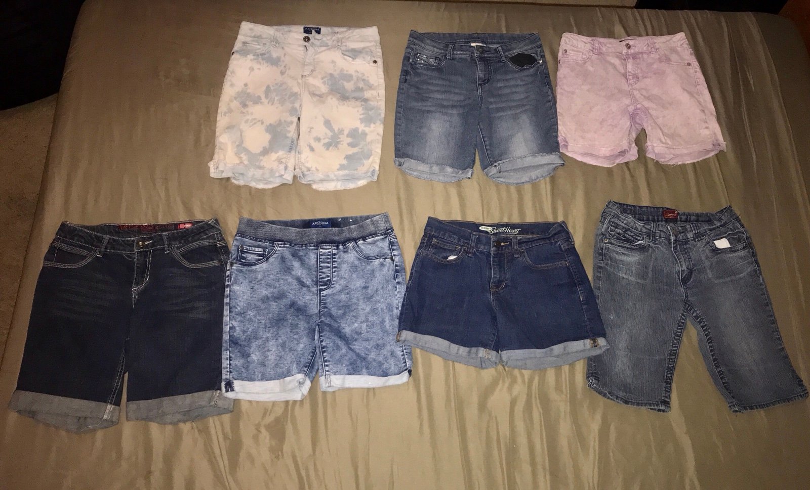Girls 8 lot Jean Shorts size 16
