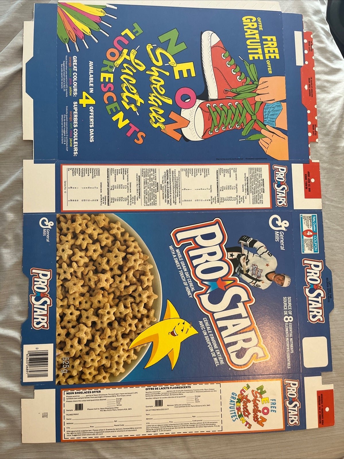 Pro stars Hockey Cereal Box Wayne Gretzky Rare
