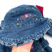 NWT Arizona Jean Company Long Sleeve Denim Shirt Dress & Hat in Blue 3T VINTAGE