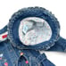 NWT Arizona Jean Company Long Sleeve Denim Shirt Dress & Hat in Blue 3T VINTAGE