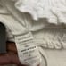 Venti6 FRINGE HEM White COTTON LINEN FLARE PANTS SMALL Brand New