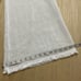 Venti6 FRINGE HEM White COTTON LINEN FLARE PANTS SMALL Brand New