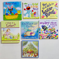 EASTER Picture Books Pete the Cat, Marley, Sesame Street Hardcover