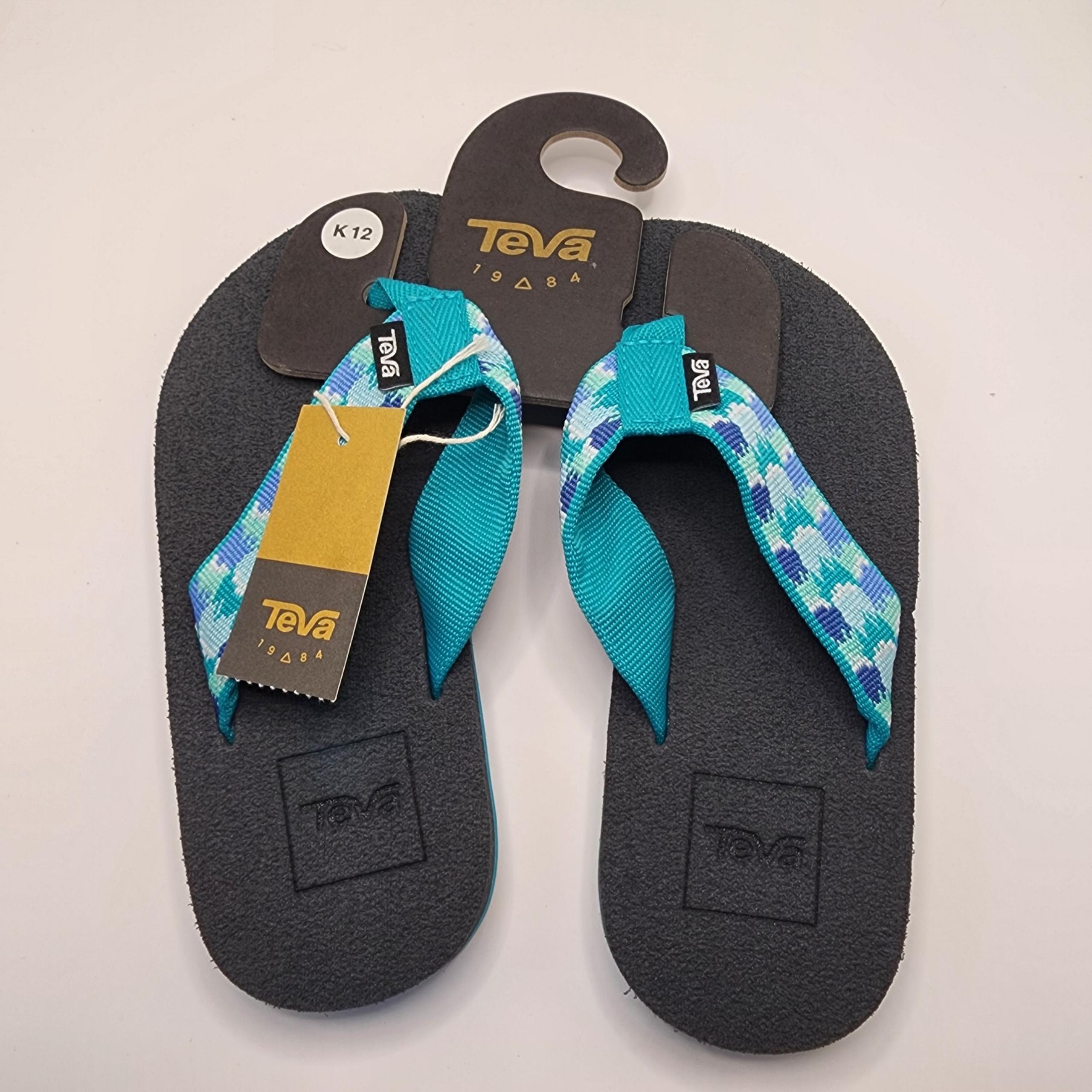 Teva kids k mush ll rhia aquamarine sandals size 12 new