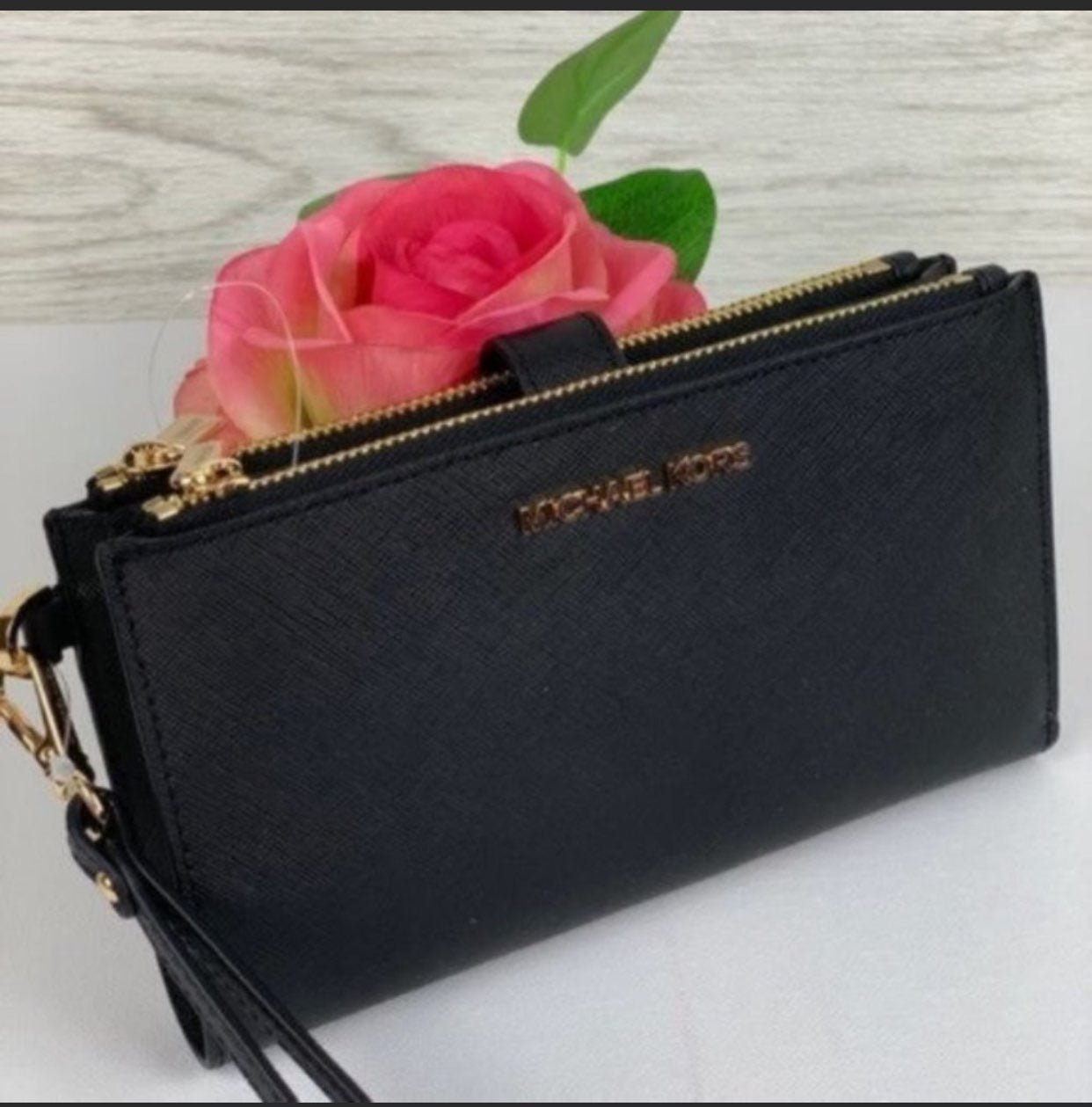 Michael Kors Double Zip Wallet Wristlet